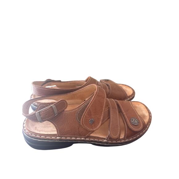 Finn Comfort Gomera sandal in brown leather 7.5 Y - Picture 3 of 6